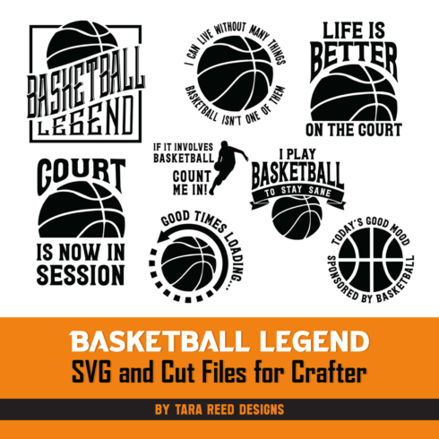 Prints of basketball legend basketball svg and cut files for crafter.
