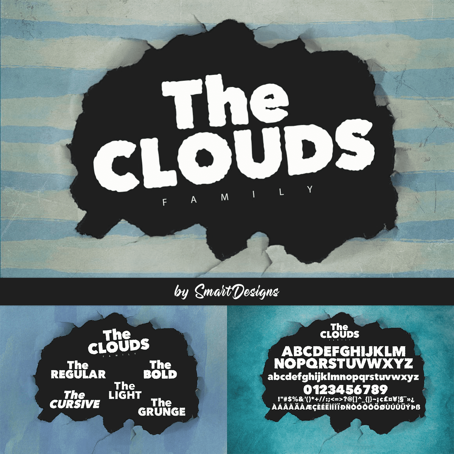 Prints of the clouds family.