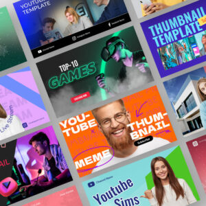 50 Youtube Thumbnail Templates Bundle – MasterBundles