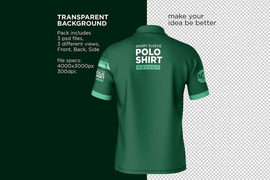 Mockup T-Shirt Polo – MasterBundles
