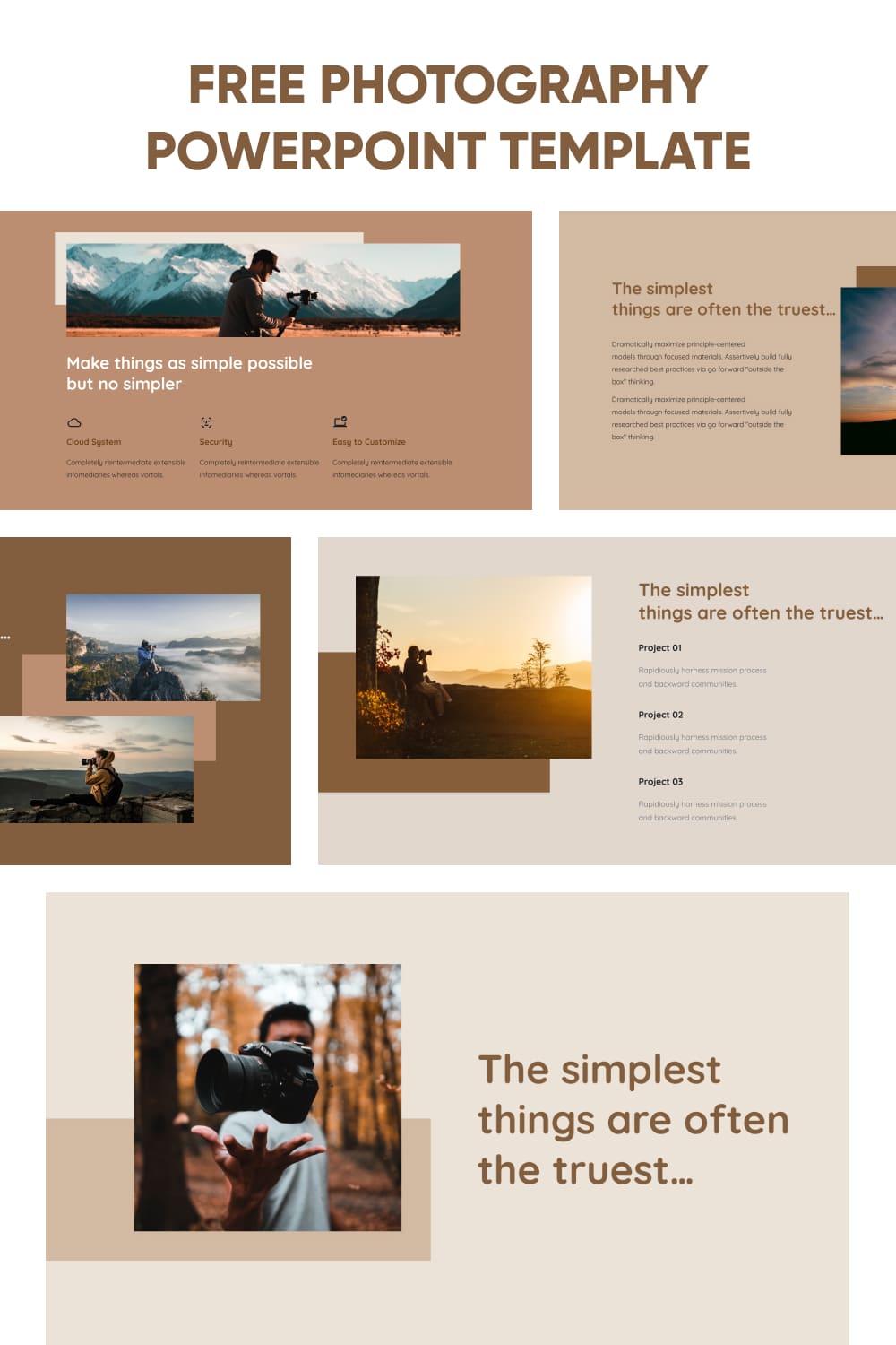 Free Photography Powerpoint Template Pinterest.