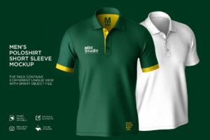 Polo Shirt Short Sleeve Mockup – MasterBundles