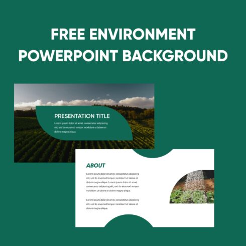 Free Environment Powerpoint Background cover image.