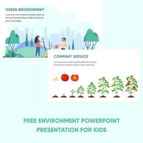 Free Environment Powerpoint Presentation For Kids cover image.