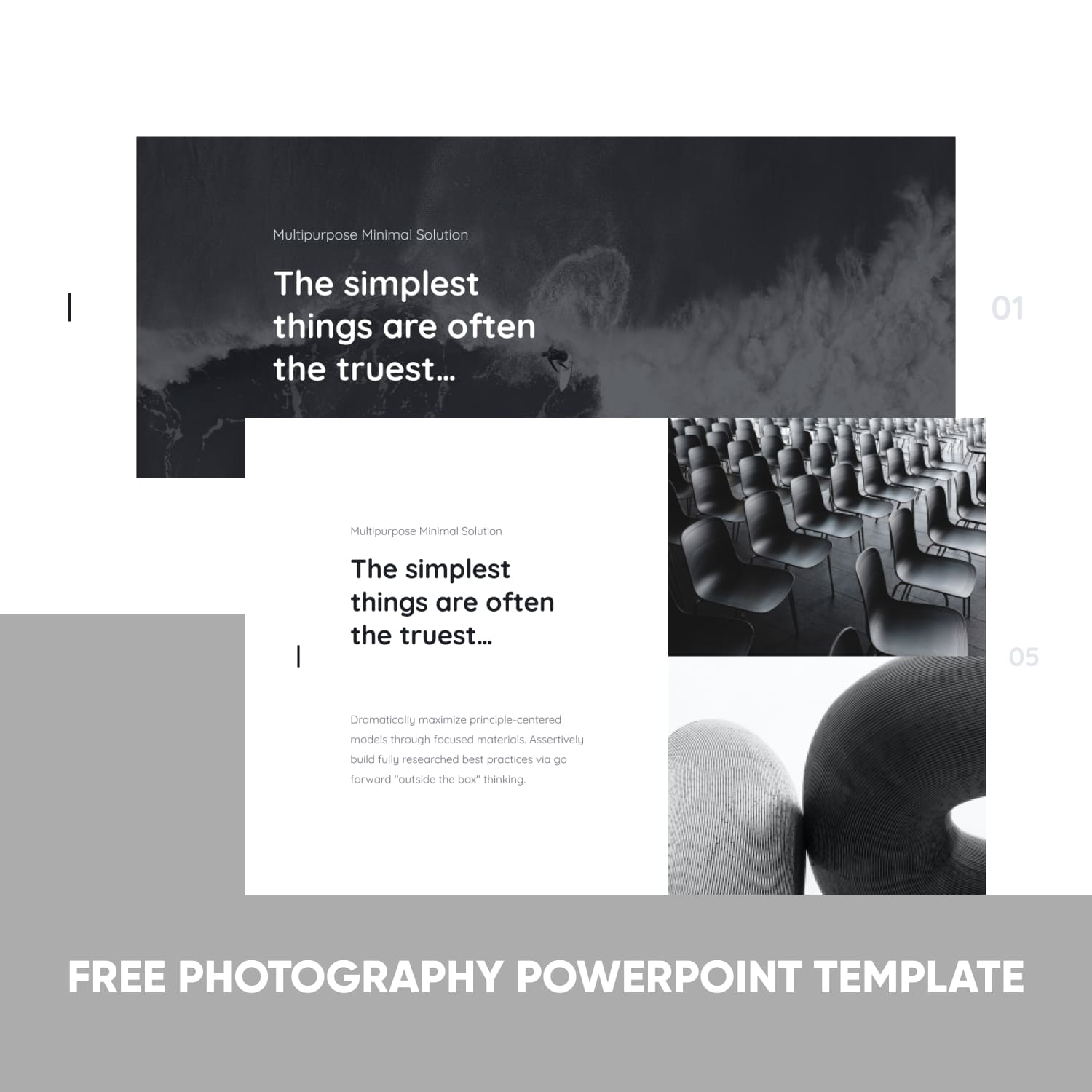 Free Photography Powerpoint Template cover image.
