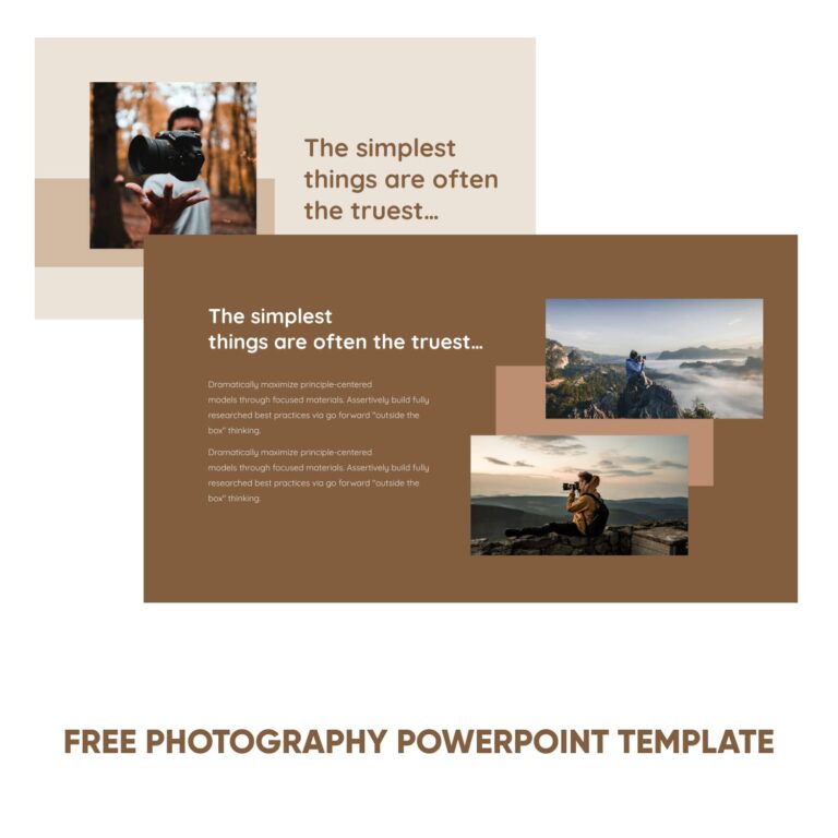 Free Photography Powerpoint Template – MasterBundles