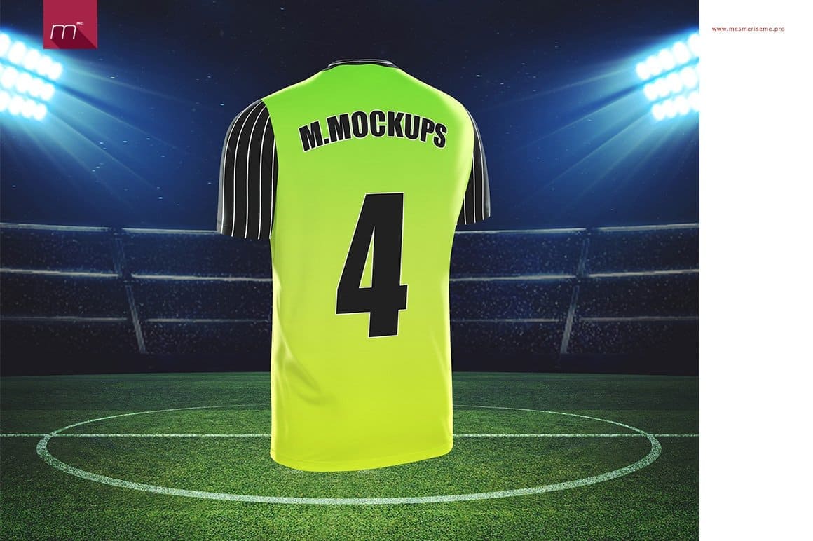 Men's Football Jersey Mockup - Side View - Free Download Images