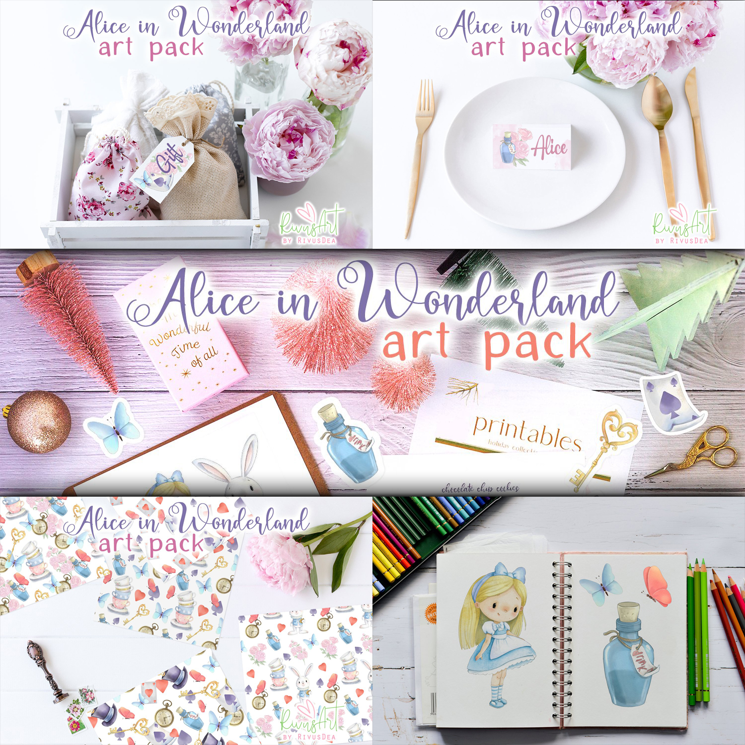 Preview alice in wonderland png clipart watercolor alice.