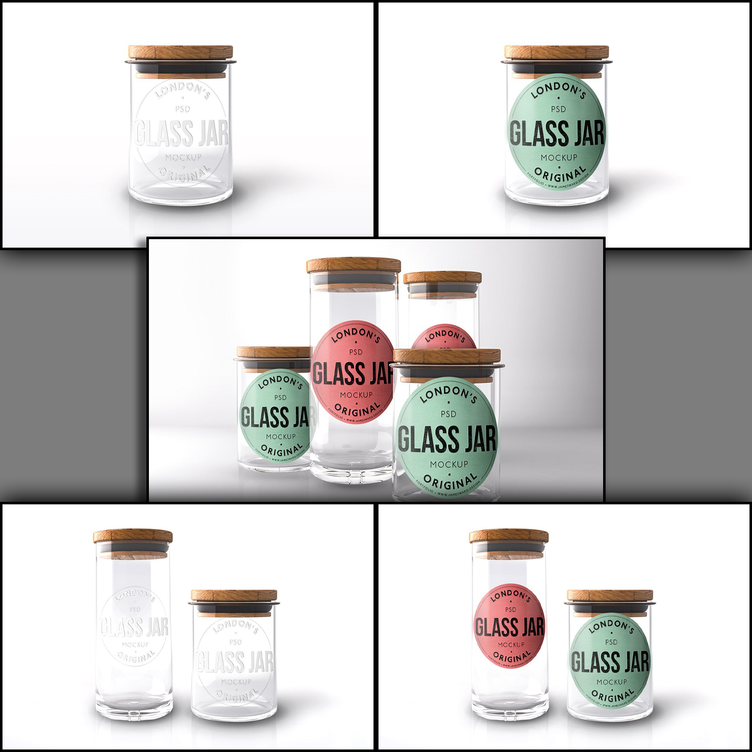 Instant Coffee Glass Jar Mockup - Free Download Images High Quality PNG, JPG