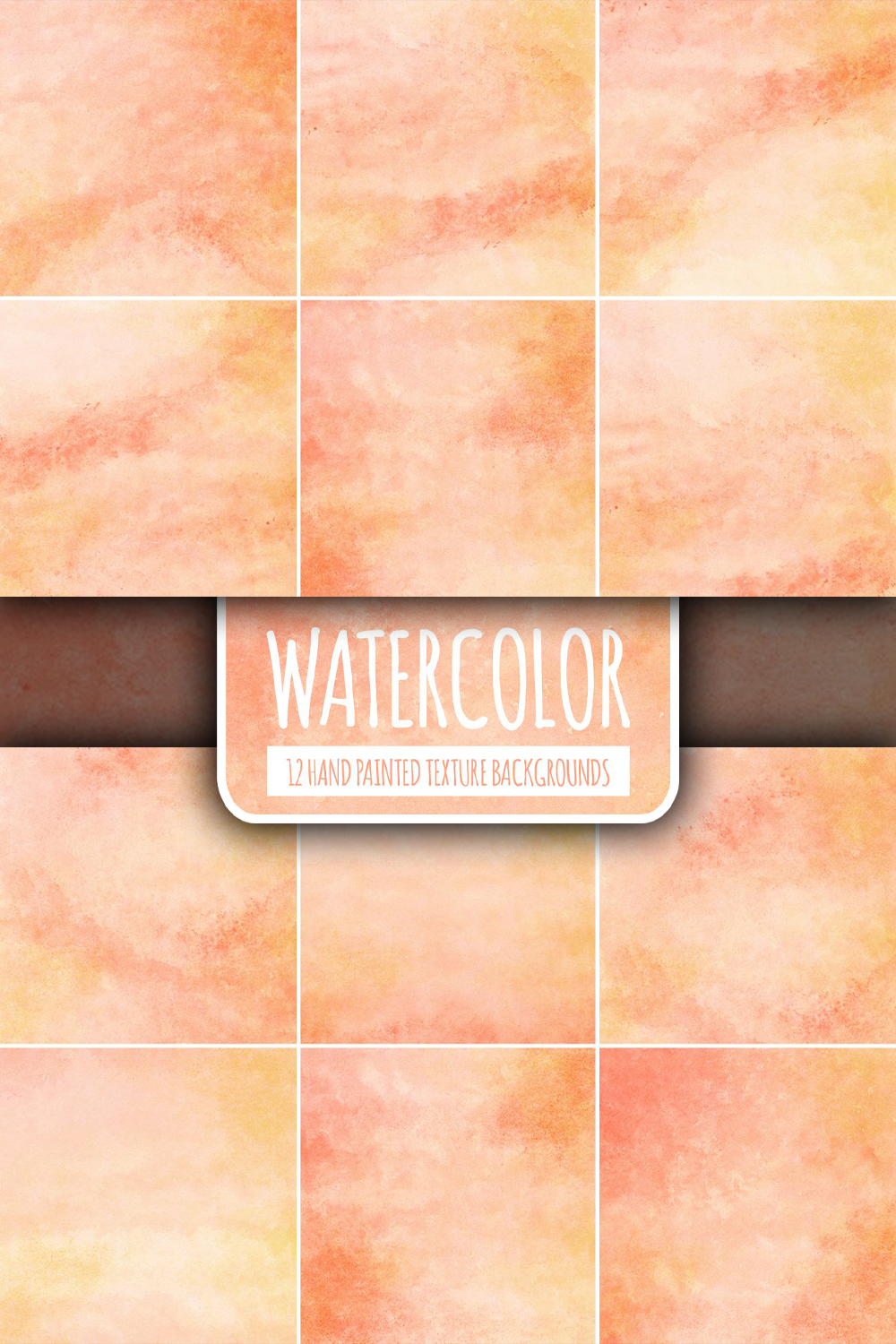 Peach & Orange Watercolor Background – MasterBundles