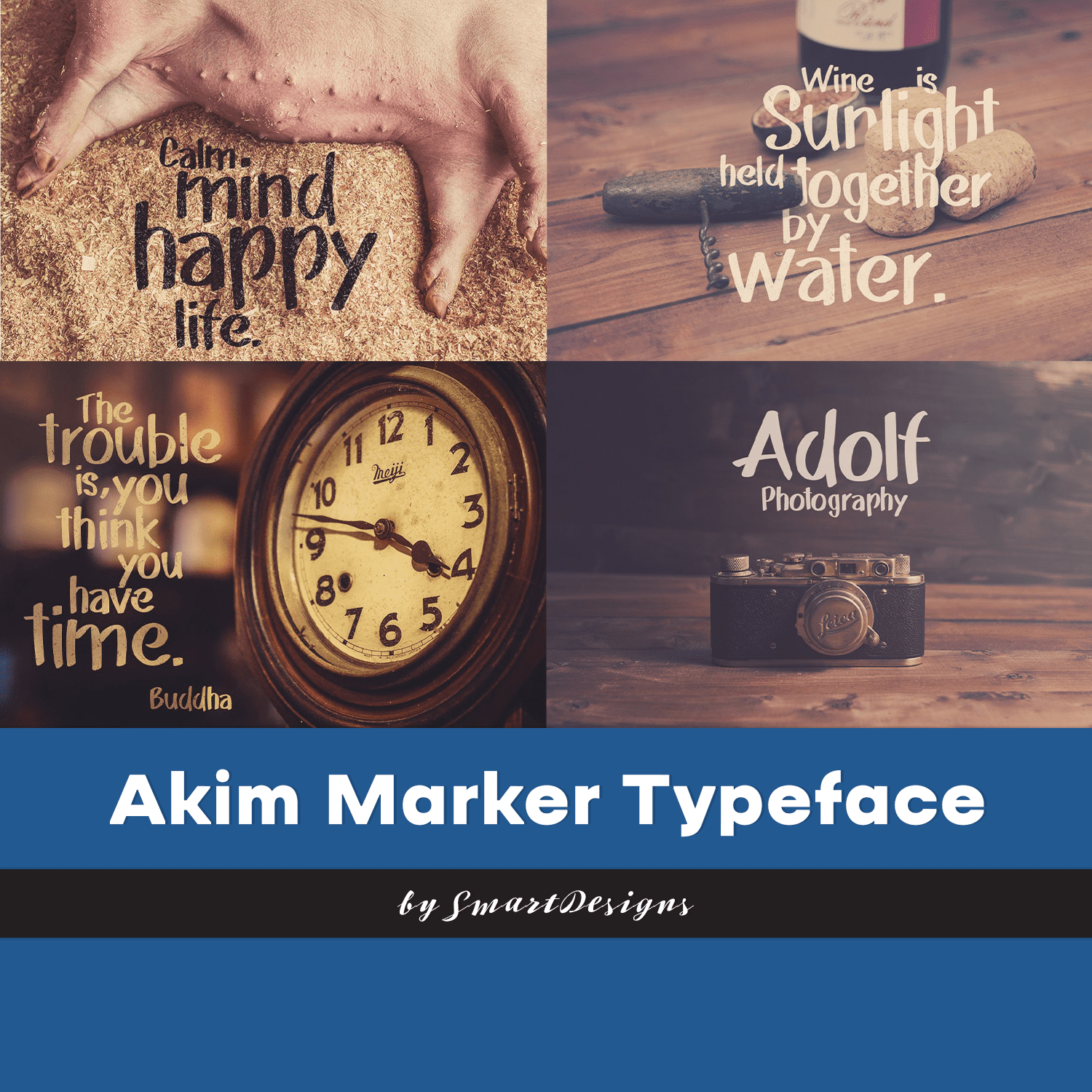Preview akim marker typeface.
