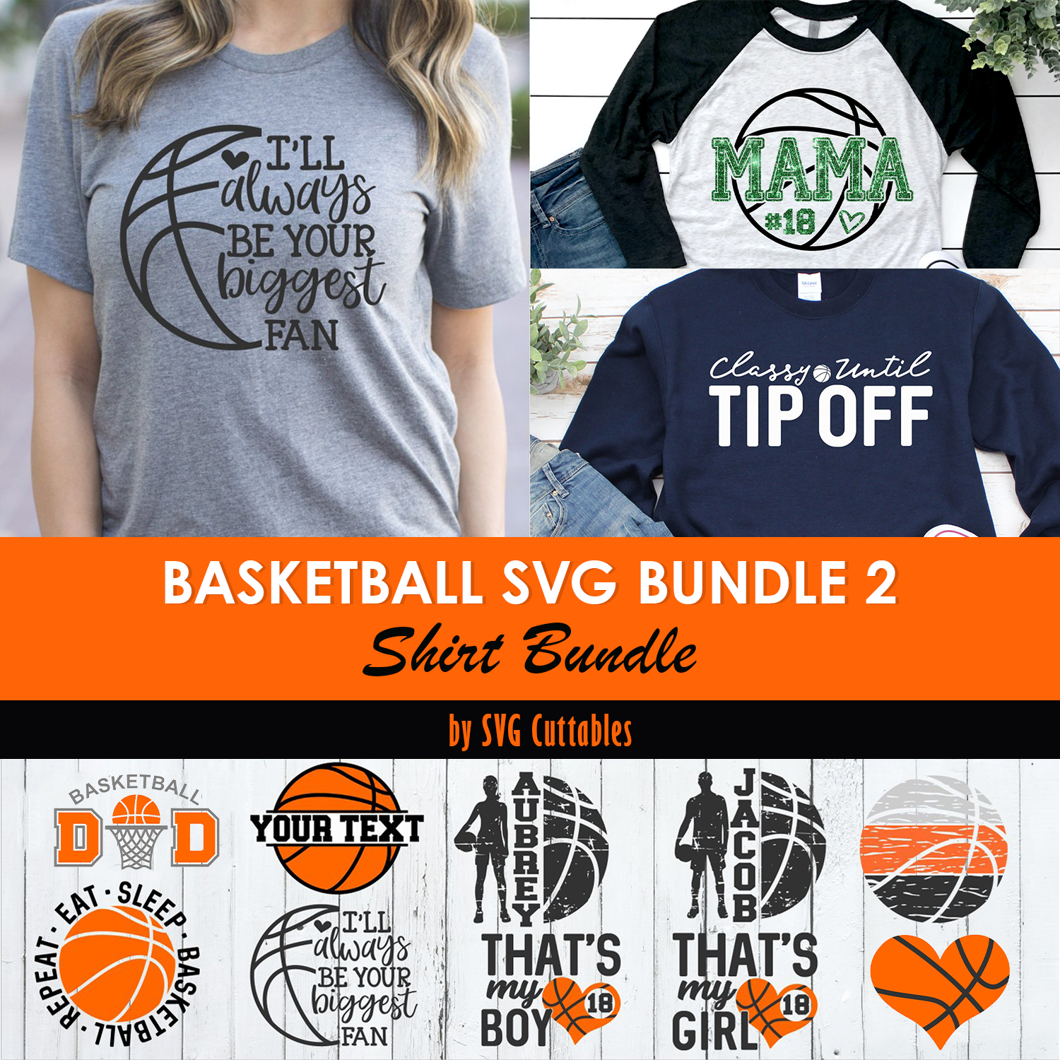Preview basketball svg bundle 2 shirt bundle.