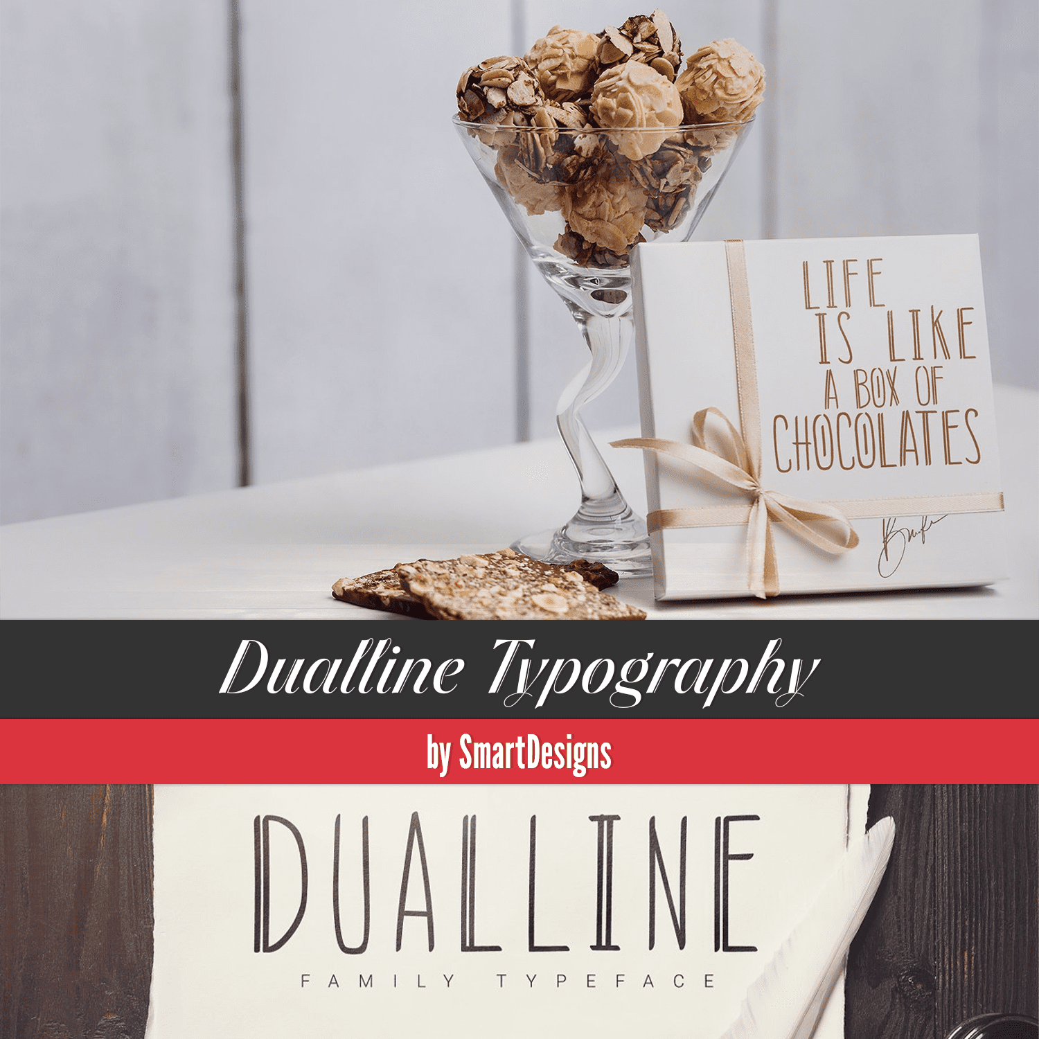 Preview dualline typography.