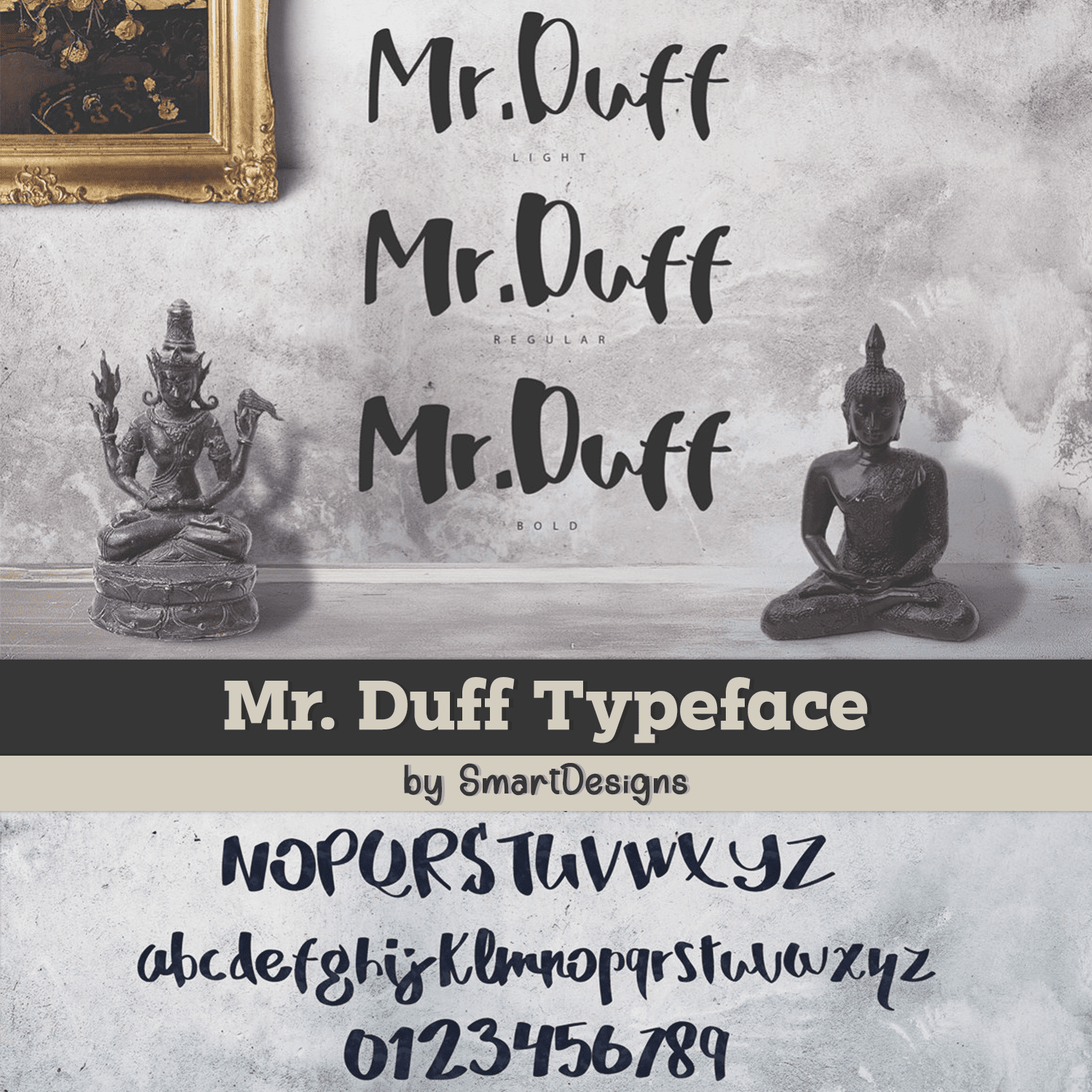 Preview duff typeface.