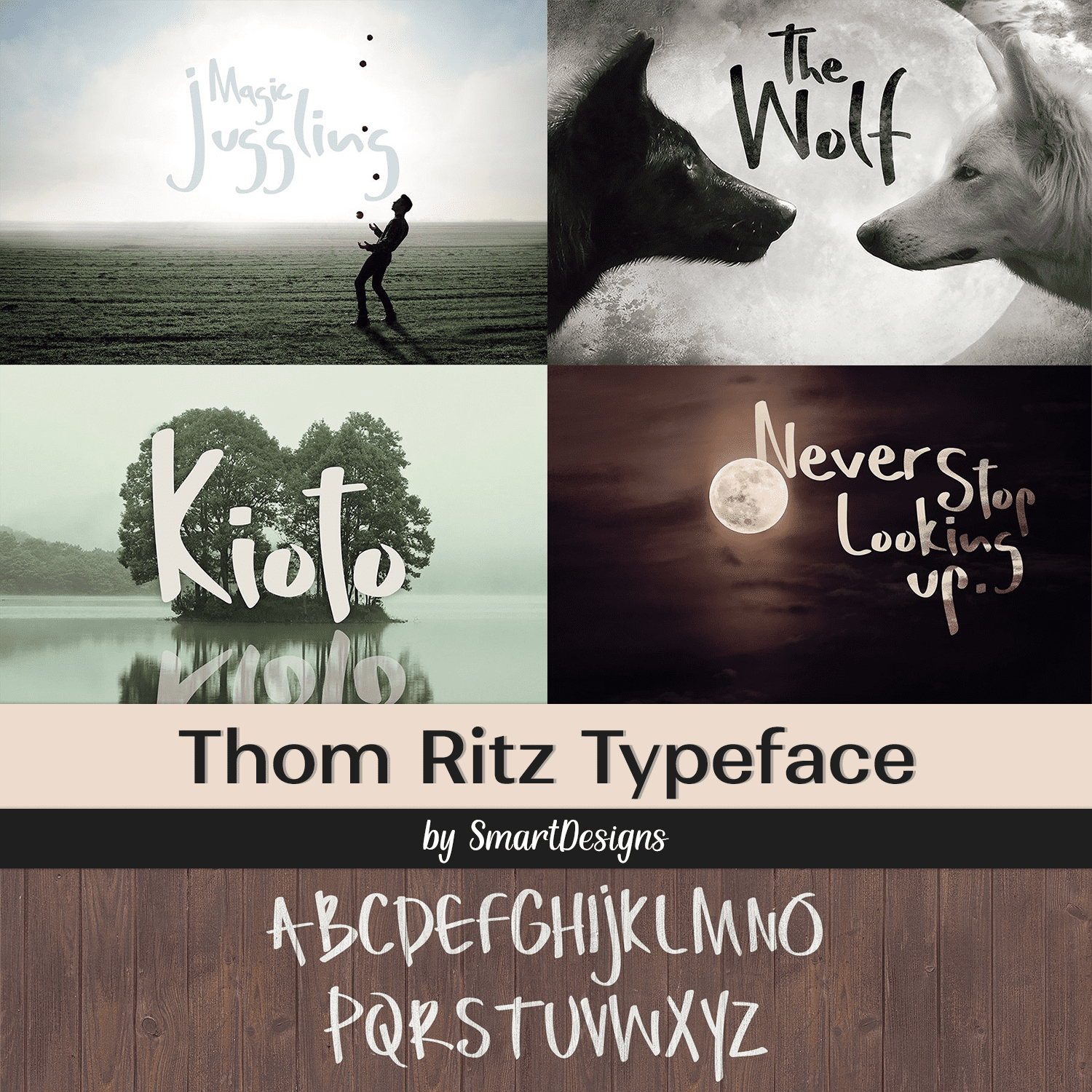 Preview thom ritz typeface.