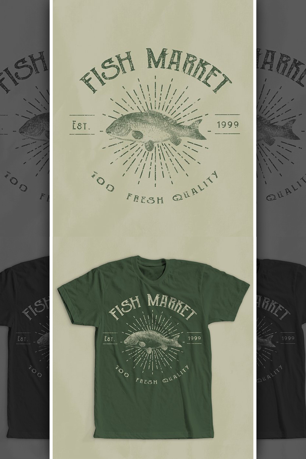 Fish market t shirt design of pinterest.