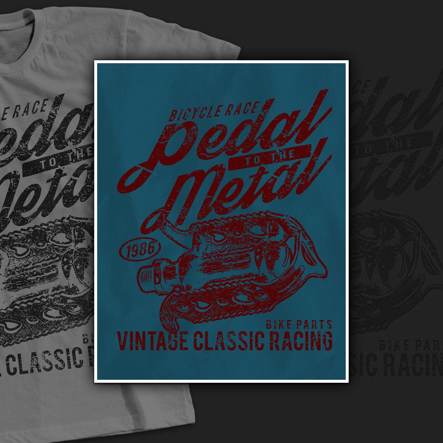 Preview pedal to the metal t shirt design.