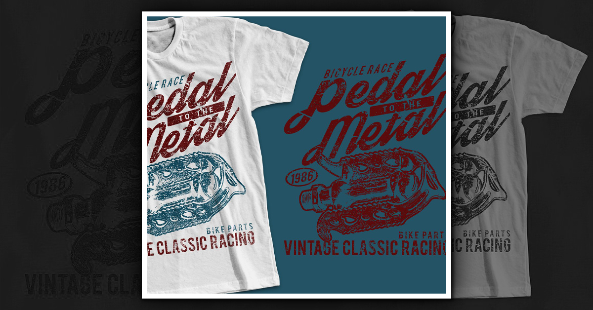 Pedal To The Metal TShirt Design MasterBundles