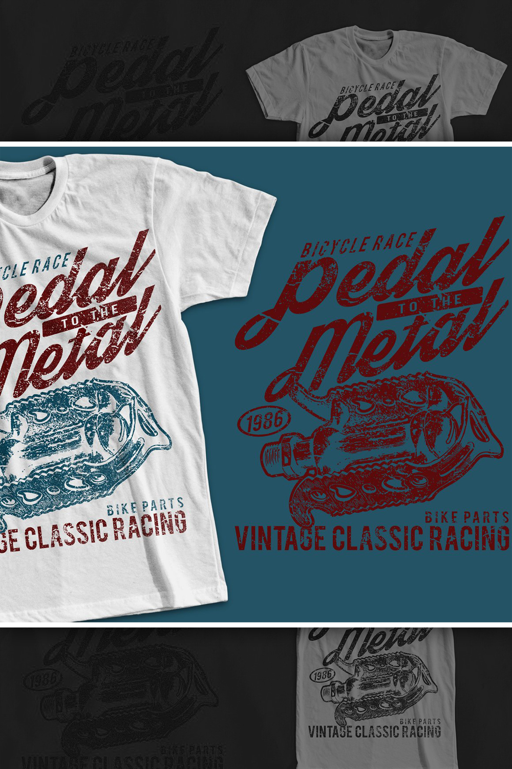 Pedal to the metal t shirt design of pinterest.
