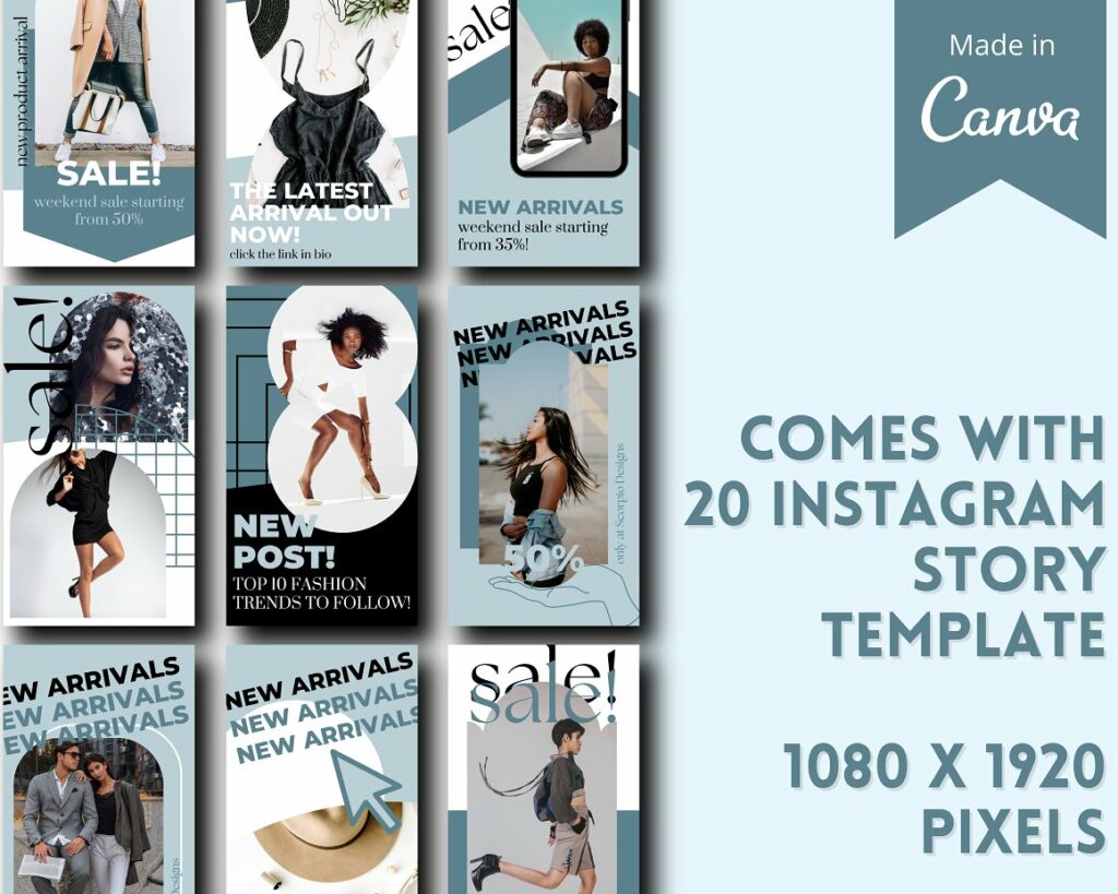 Minimalist Fashion IG Story Template – MasterBundles