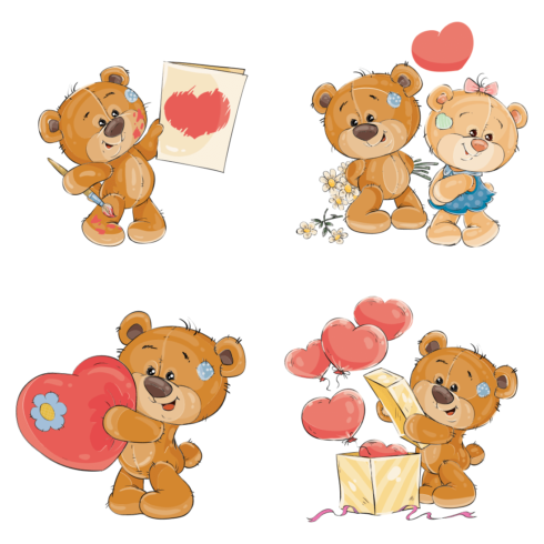 Teddy Bear with Heart SVG | Master Bundles
