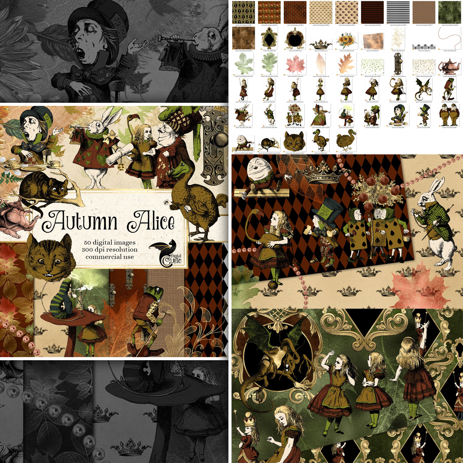 Preview autumn alice in wonderland graphics.