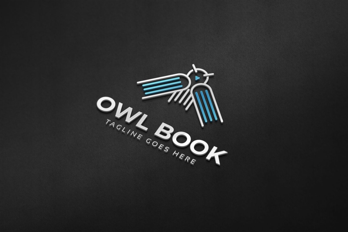 Black background with logo and owl.