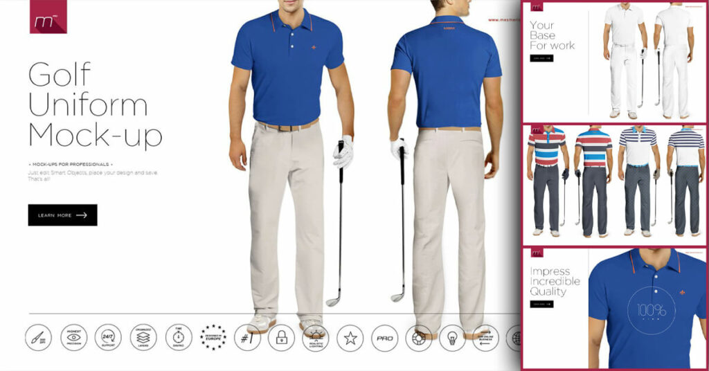 Golf Uniform Mockup MasterBundles