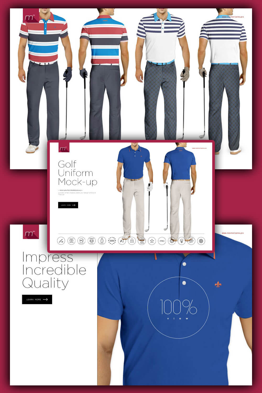 Golf uniform for a better game.