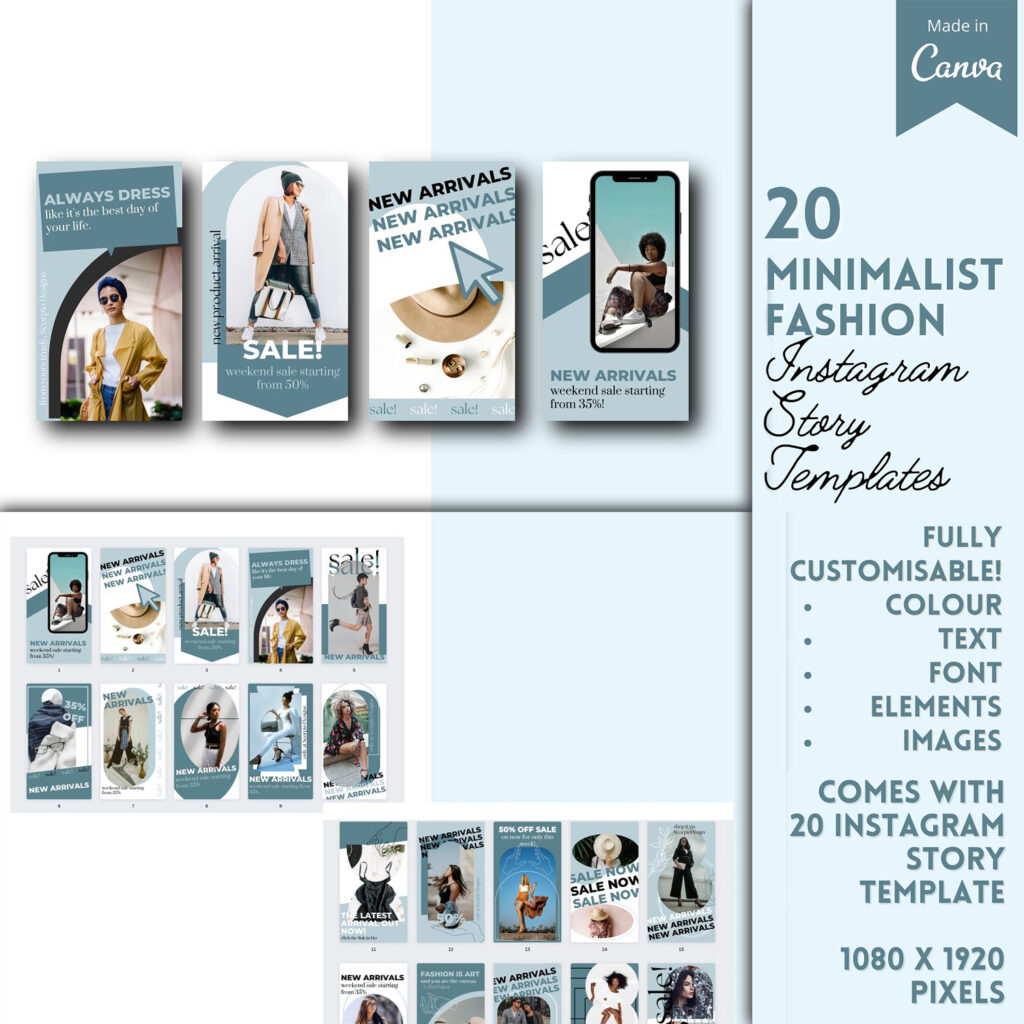 Minimalist Fashion IG Story Template MasterBundles