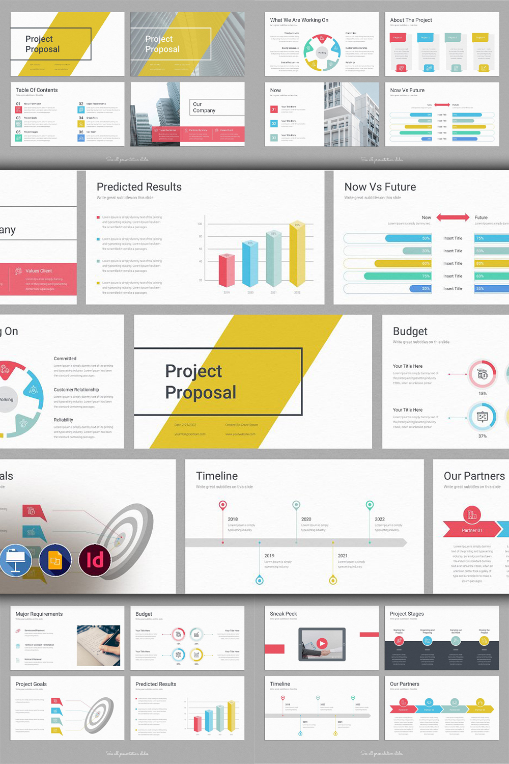 Project proposal template of pinterest.