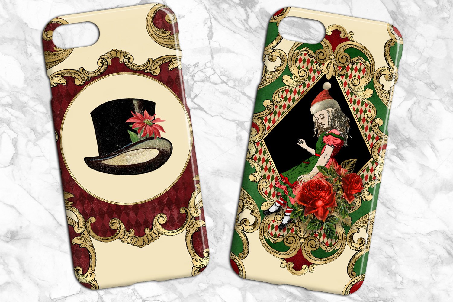 Great prints on phone cases.