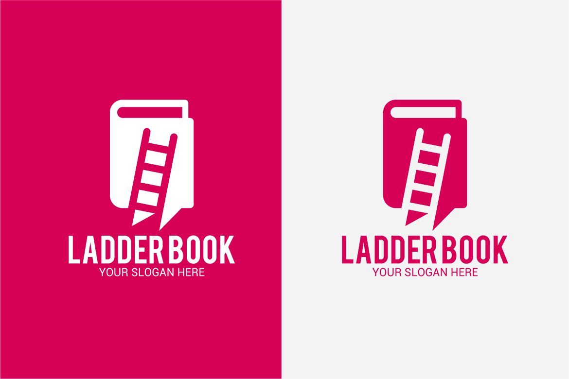 Book with ladder logo.
