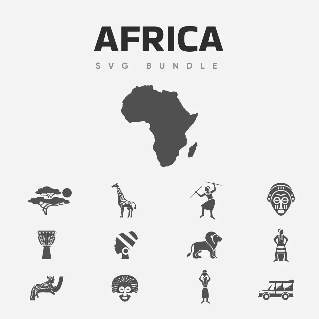 Africa SVG Bundle Preview.