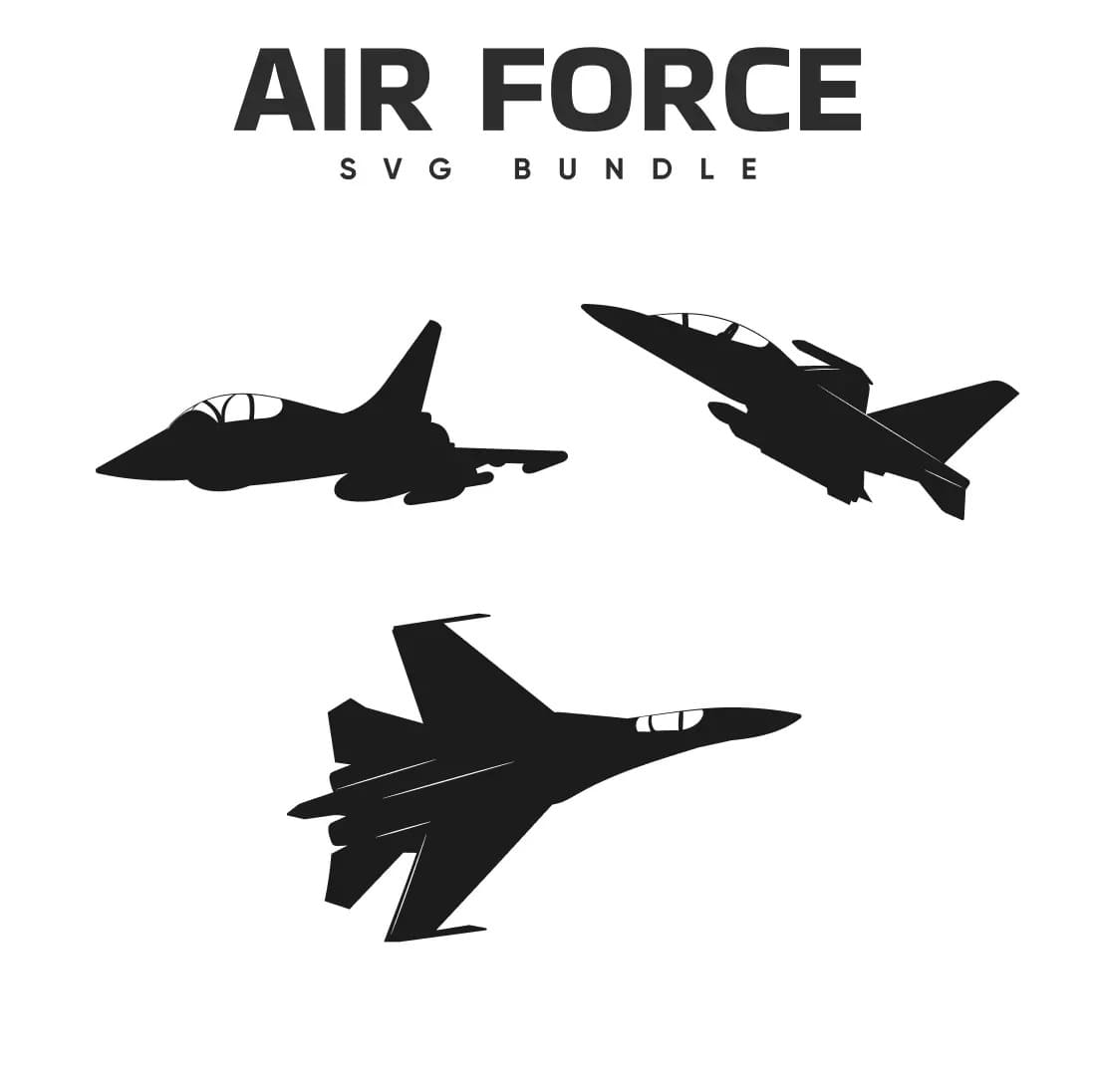 Air Force SVG Bundle Preview.
