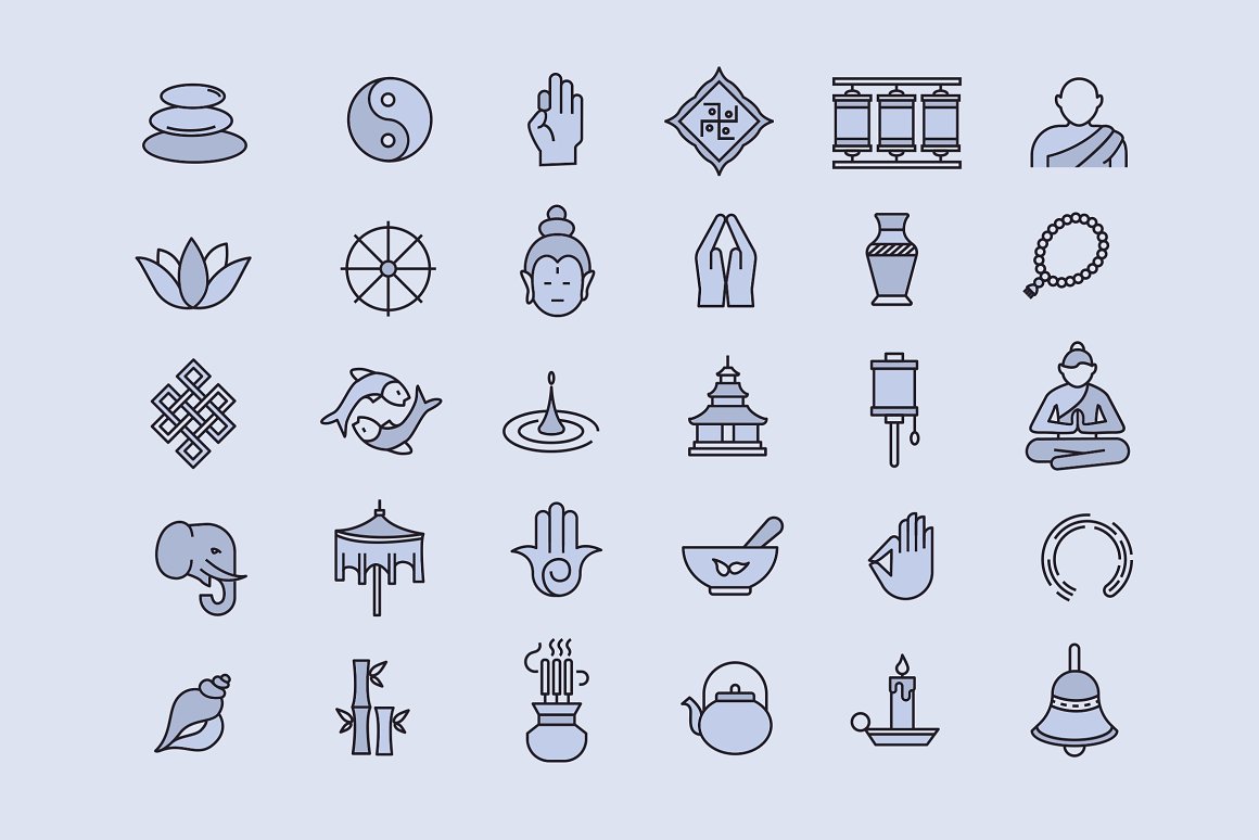 All icons elements preview.