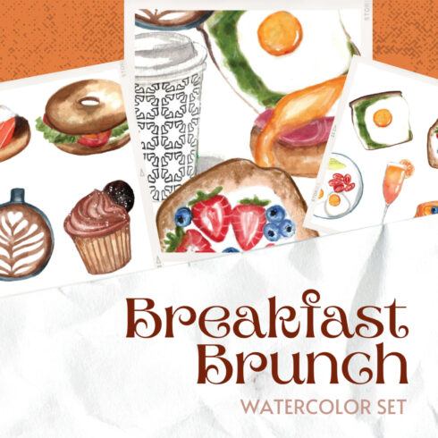 Prints of breakfast brunch.