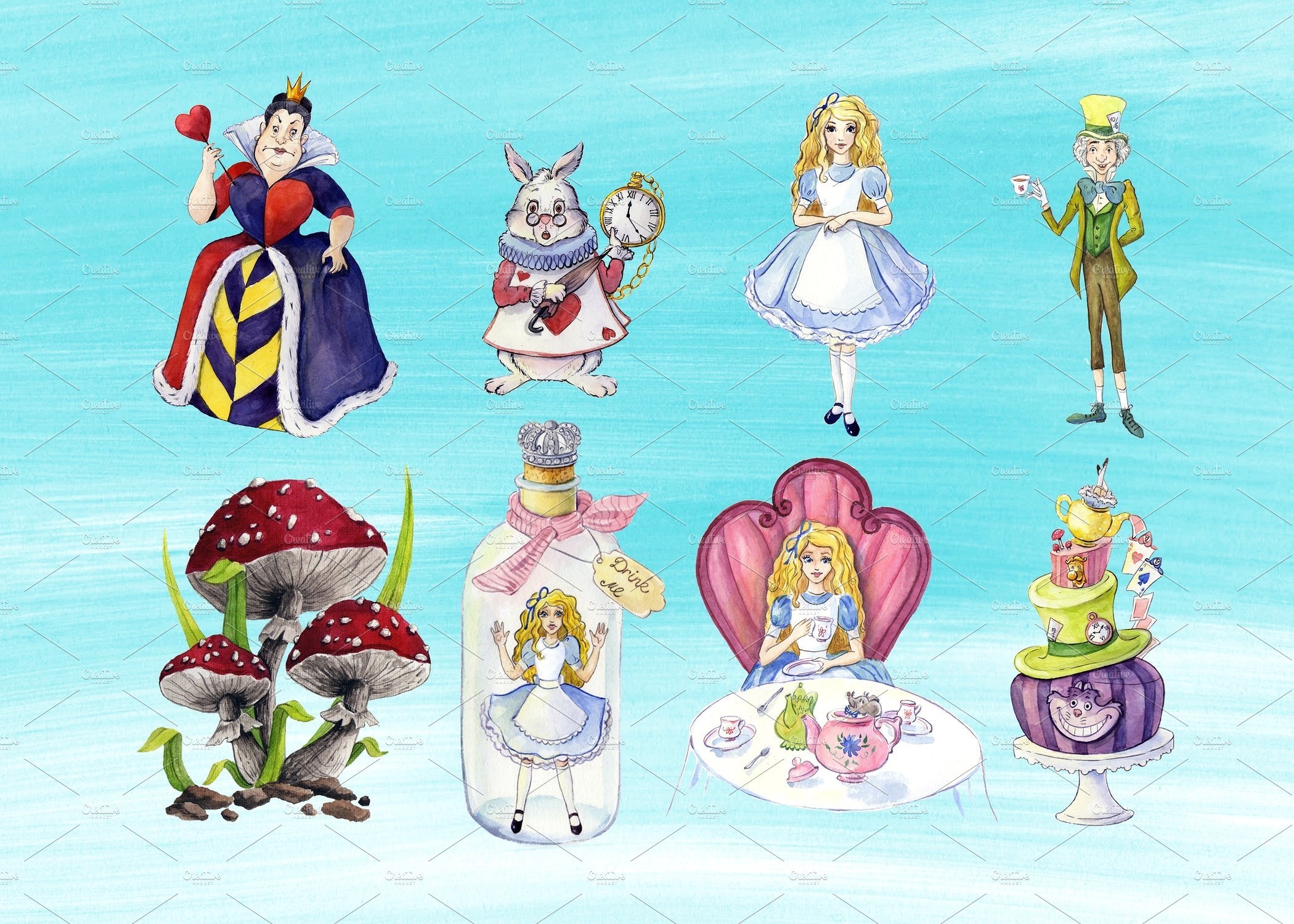 Characters from fairy tales and others.