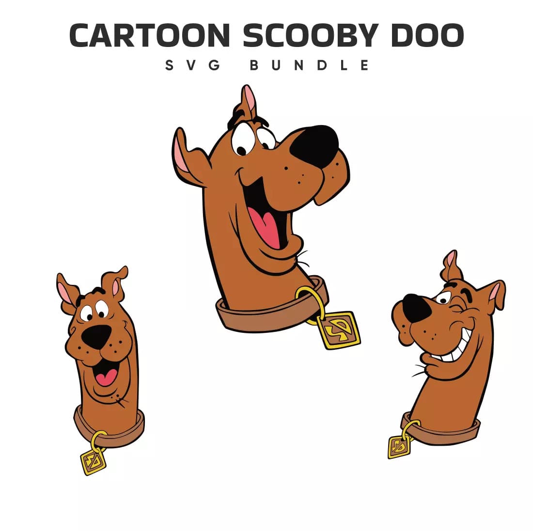 Cartoon Scooby Doo SVG Bundle Preview.