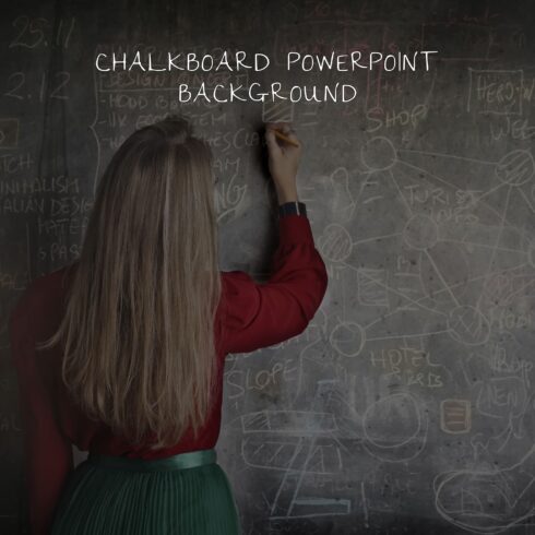Chalkboard Powerpoint Background cover image.