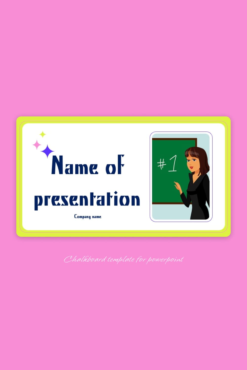 Chalkboard Template For Powerpoint Pinterest.