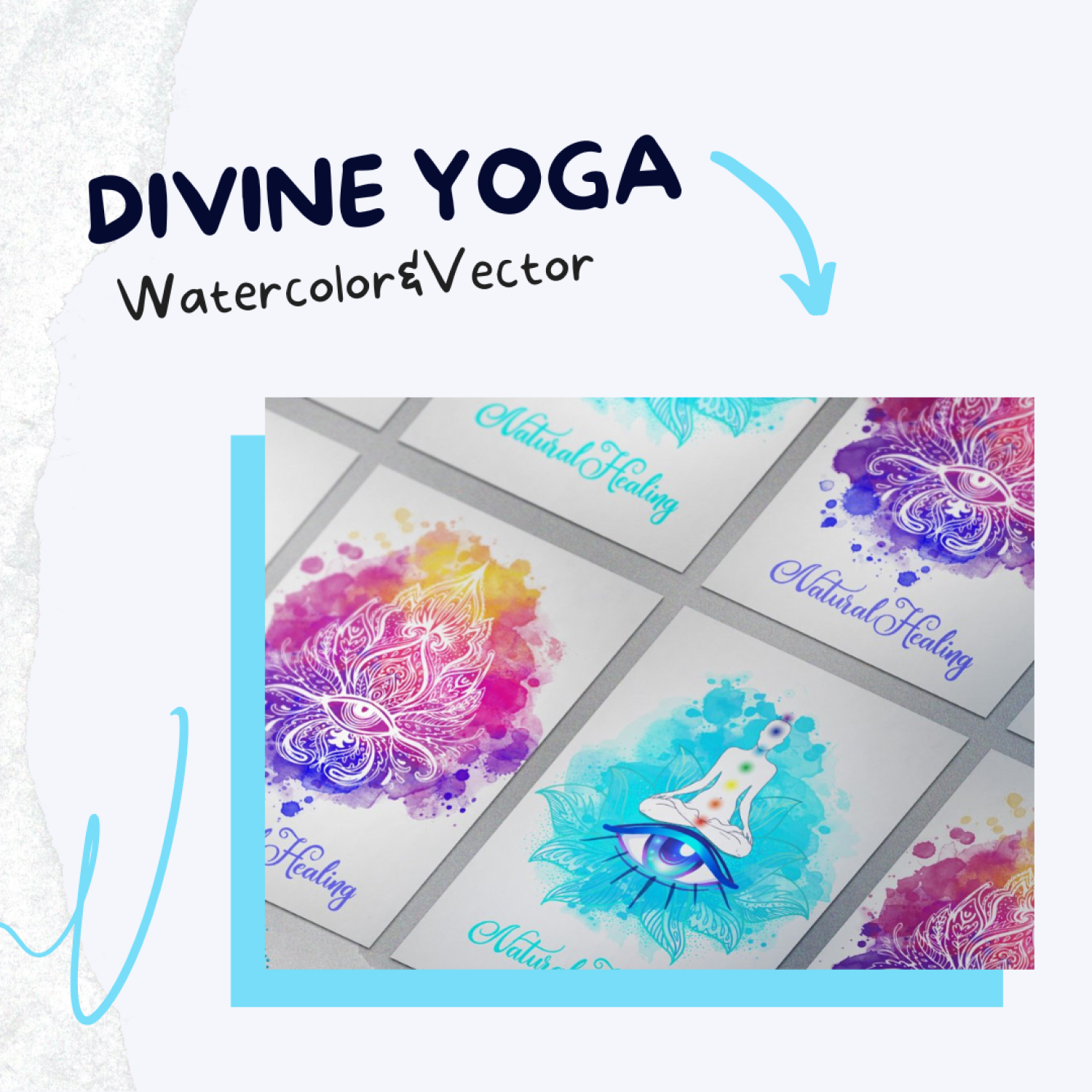 Prints of divine yoga.