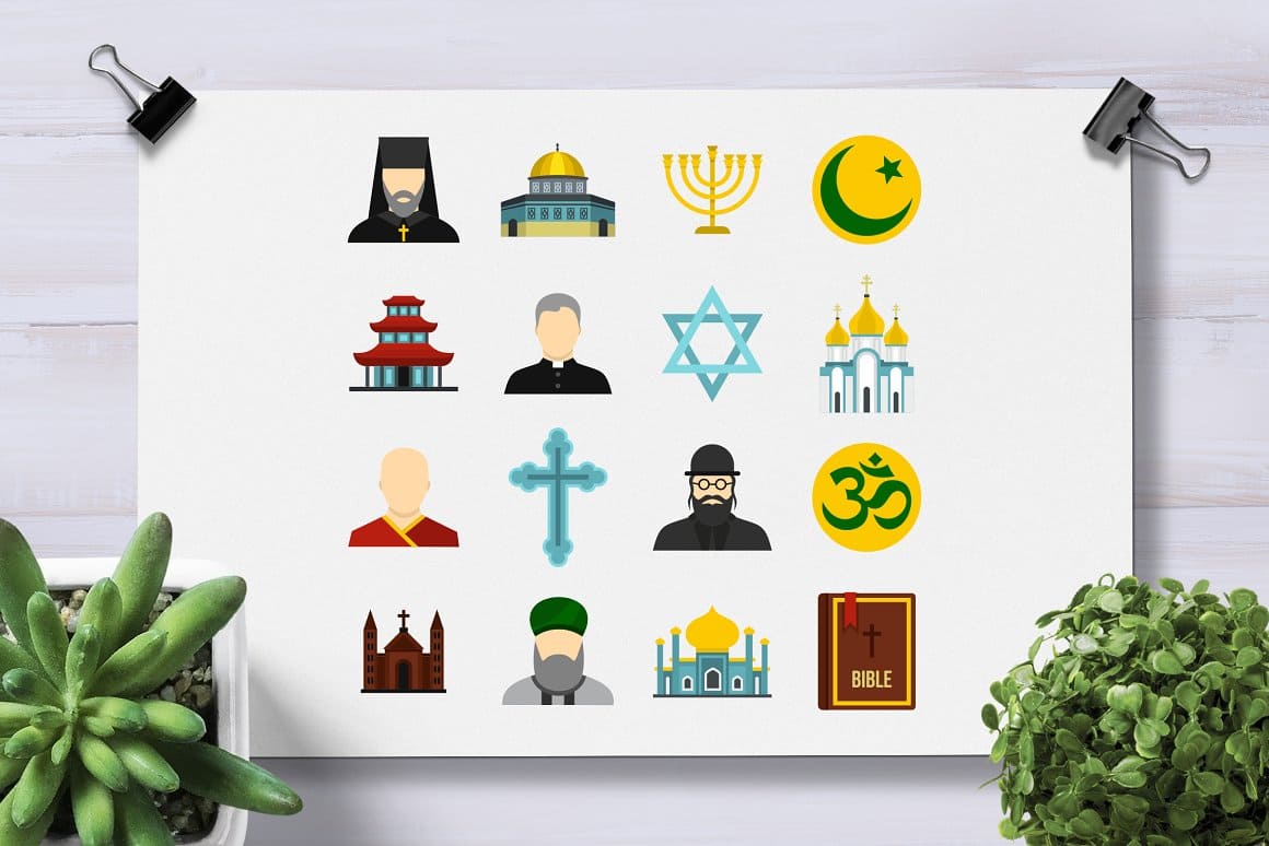 Beautiful icons on a religious theme.