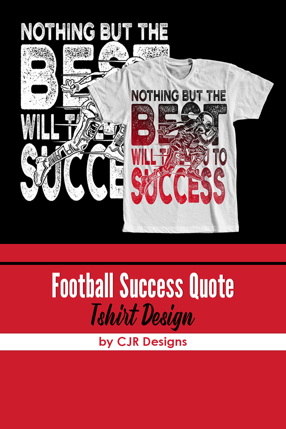 Football success quote tshirt design of pinterest.