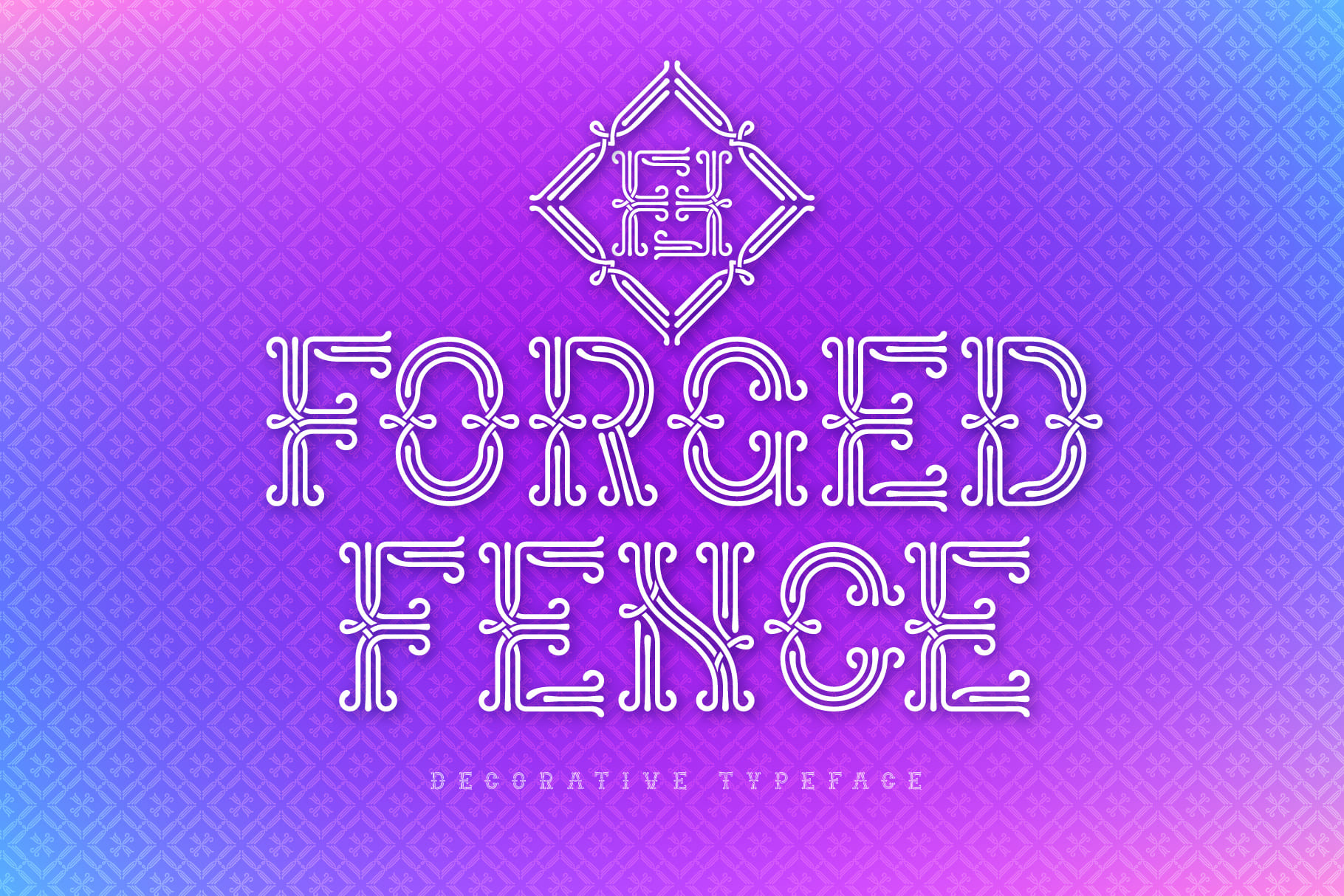 Forged Fence Typeface Preview.