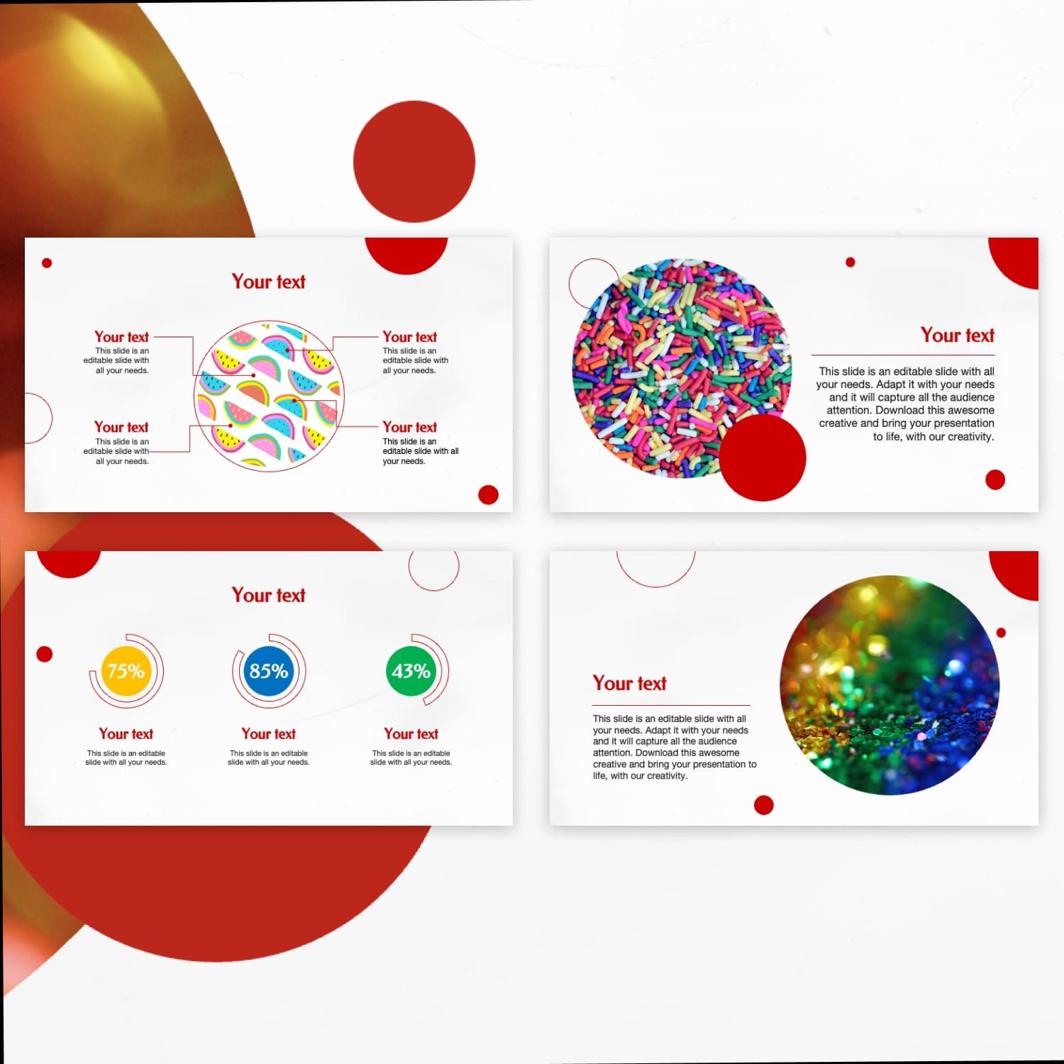 Fun Backgrounds For Powerpoint Colorful cover image.