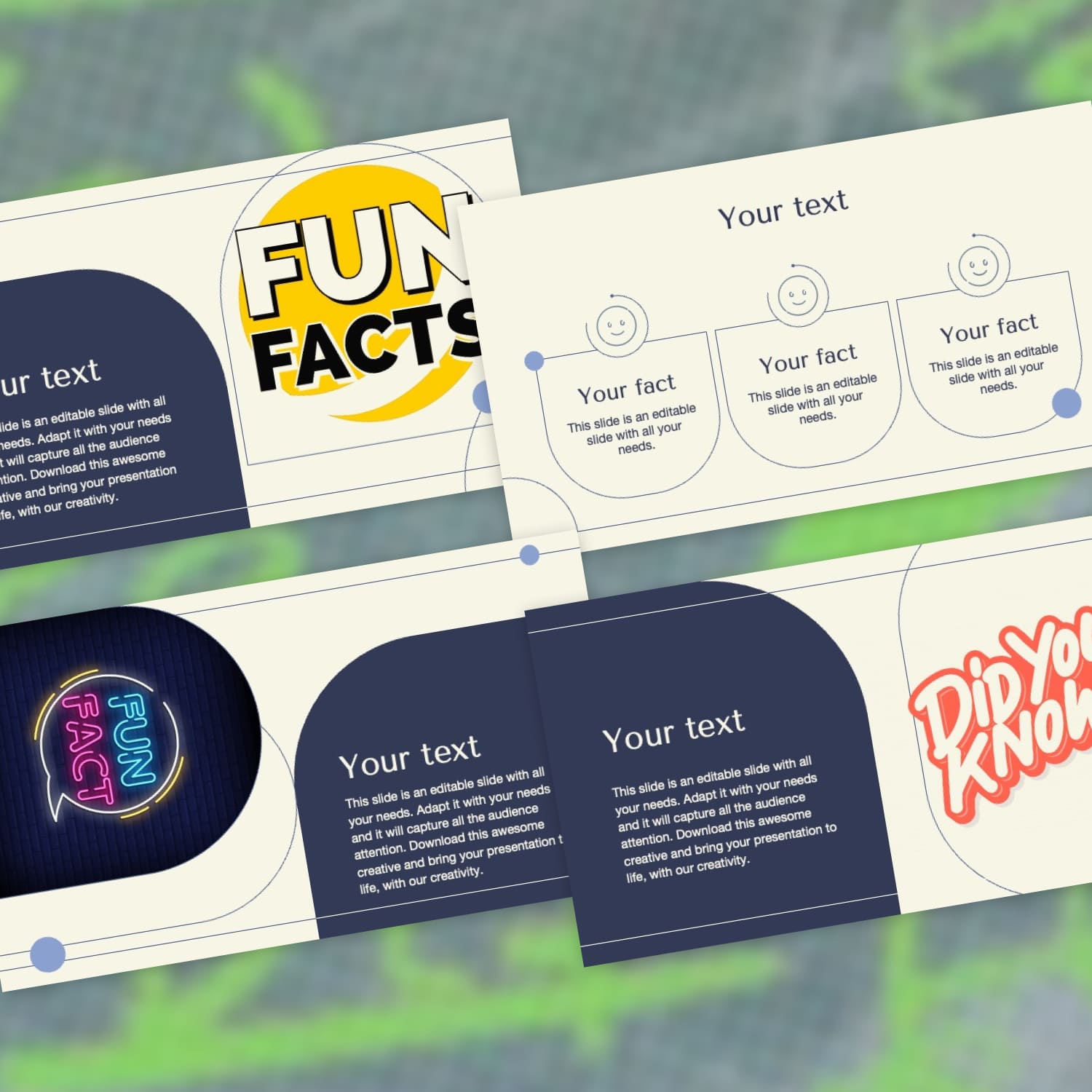 Fun Facts Powerpoint Slides cover image.