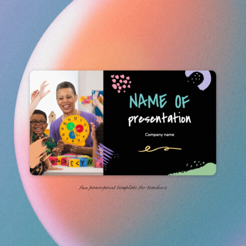 Fun Powerpoint Template For Teachers cover image.