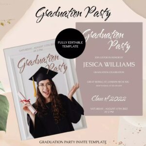 Graduation Party Invitation Templates Bundle – MasterBundles