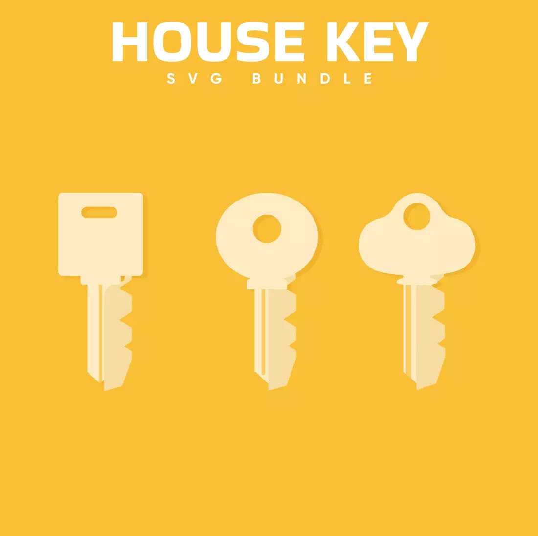 House Key SVG Bundle Preview.